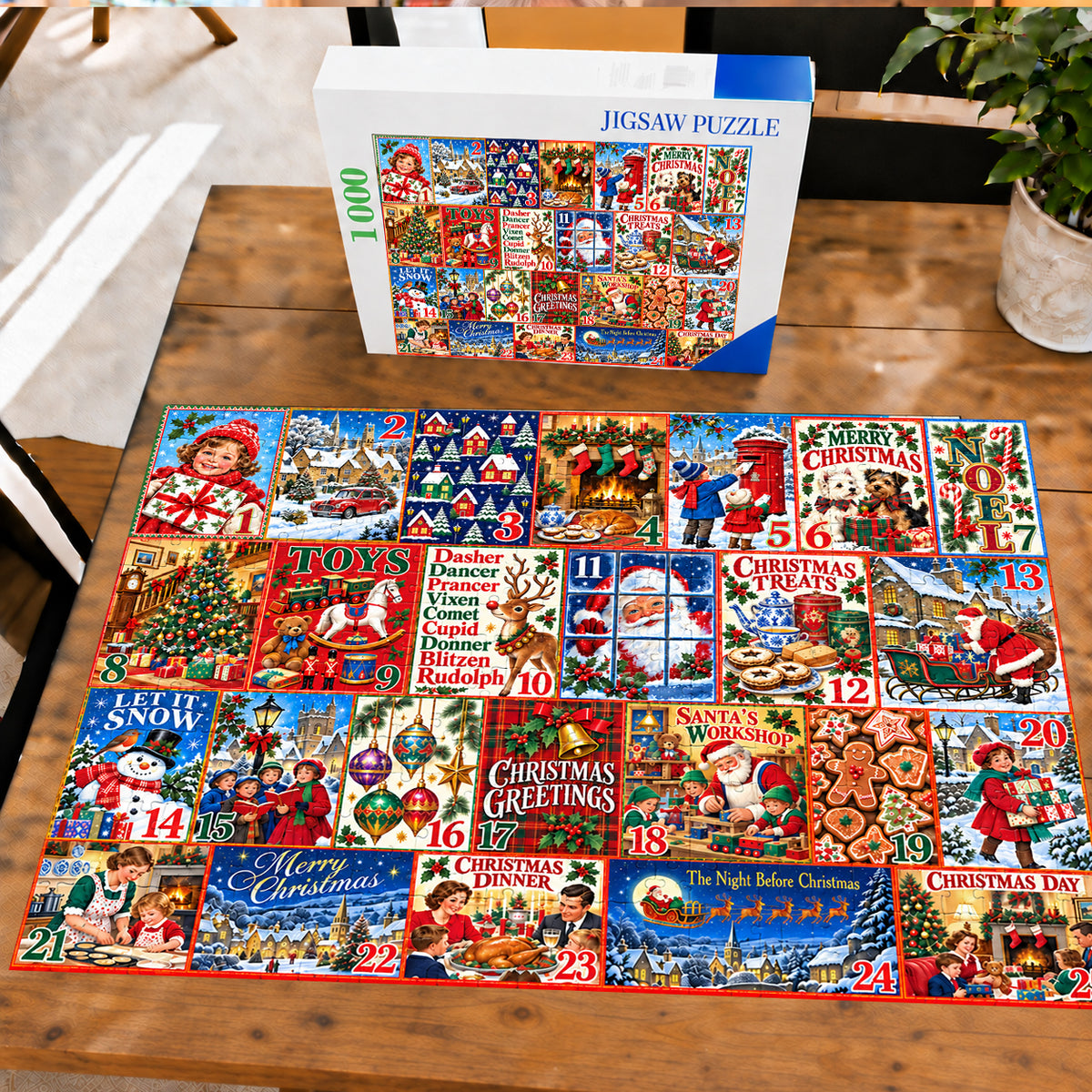 Christmas Calendar - 1000 Piece Jigsaw Puzzle