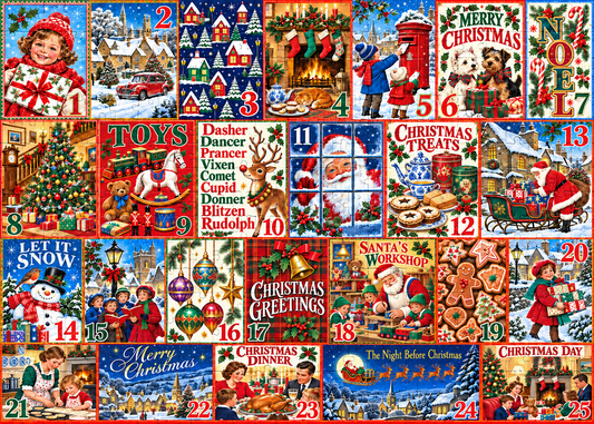 Christmas Calendar - 1000 Piece Jigsaw Puzzle