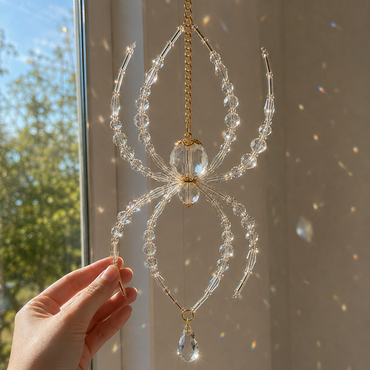 ✨Sparkling handmade spider suncatcher