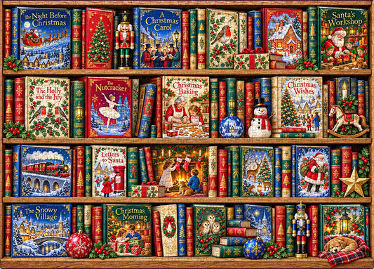 The Christmas Library-1000 Piece Jigsaw Puzzle