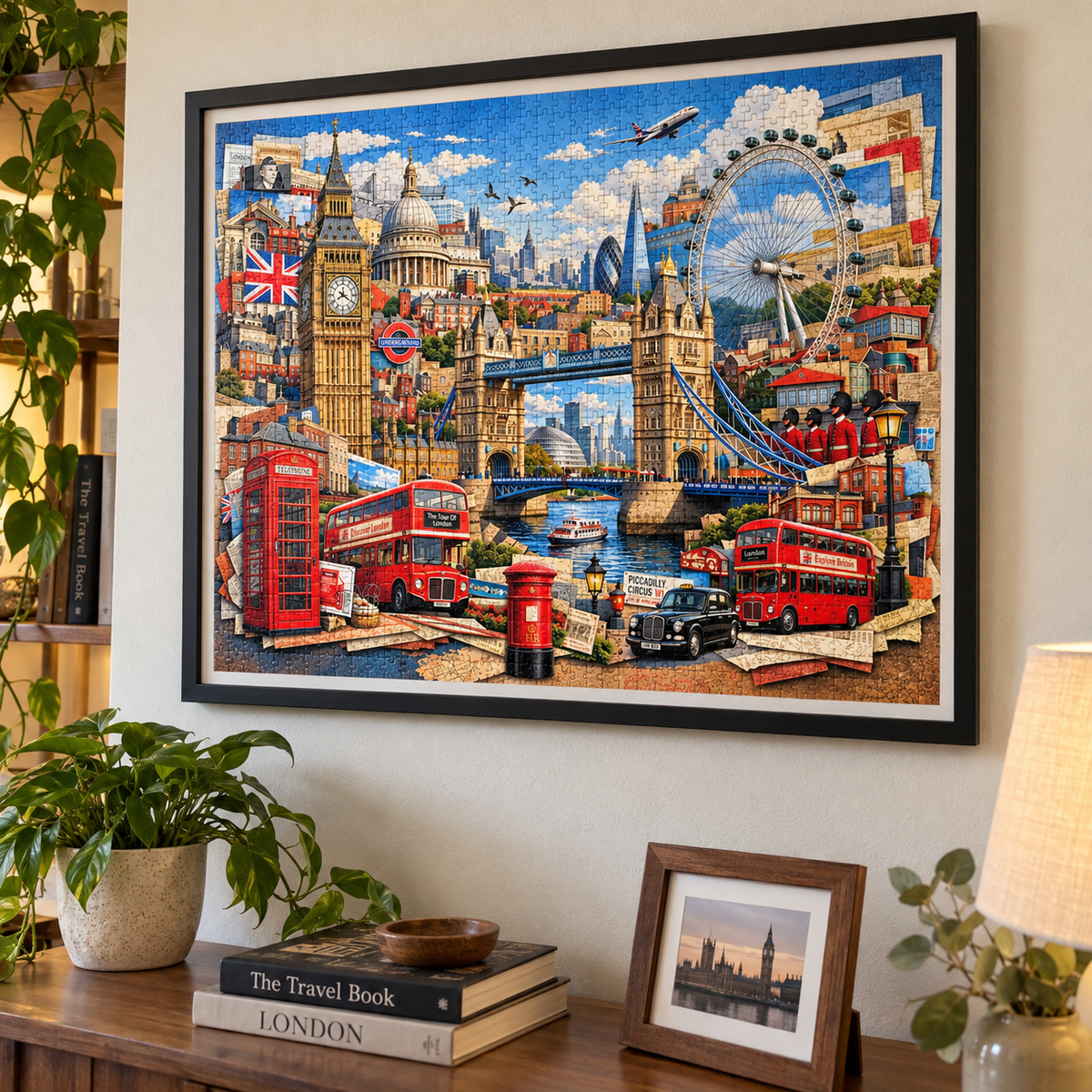 London Cityscape Collage Jigsaw Puzzle - 500/1000 Piece Puzzle