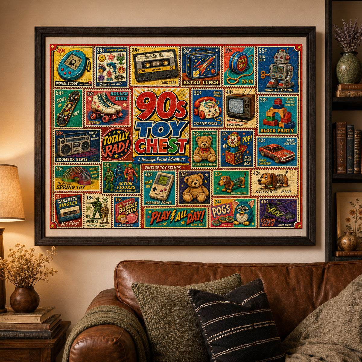 90s Toy Chest Nostalgia Puzzle – 500/1000 Pieces