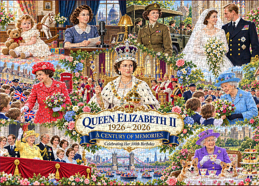 Britain Through the Years:  1926-2026 – A Century of Memories: 1000 Pieces of a Puzzle❤️