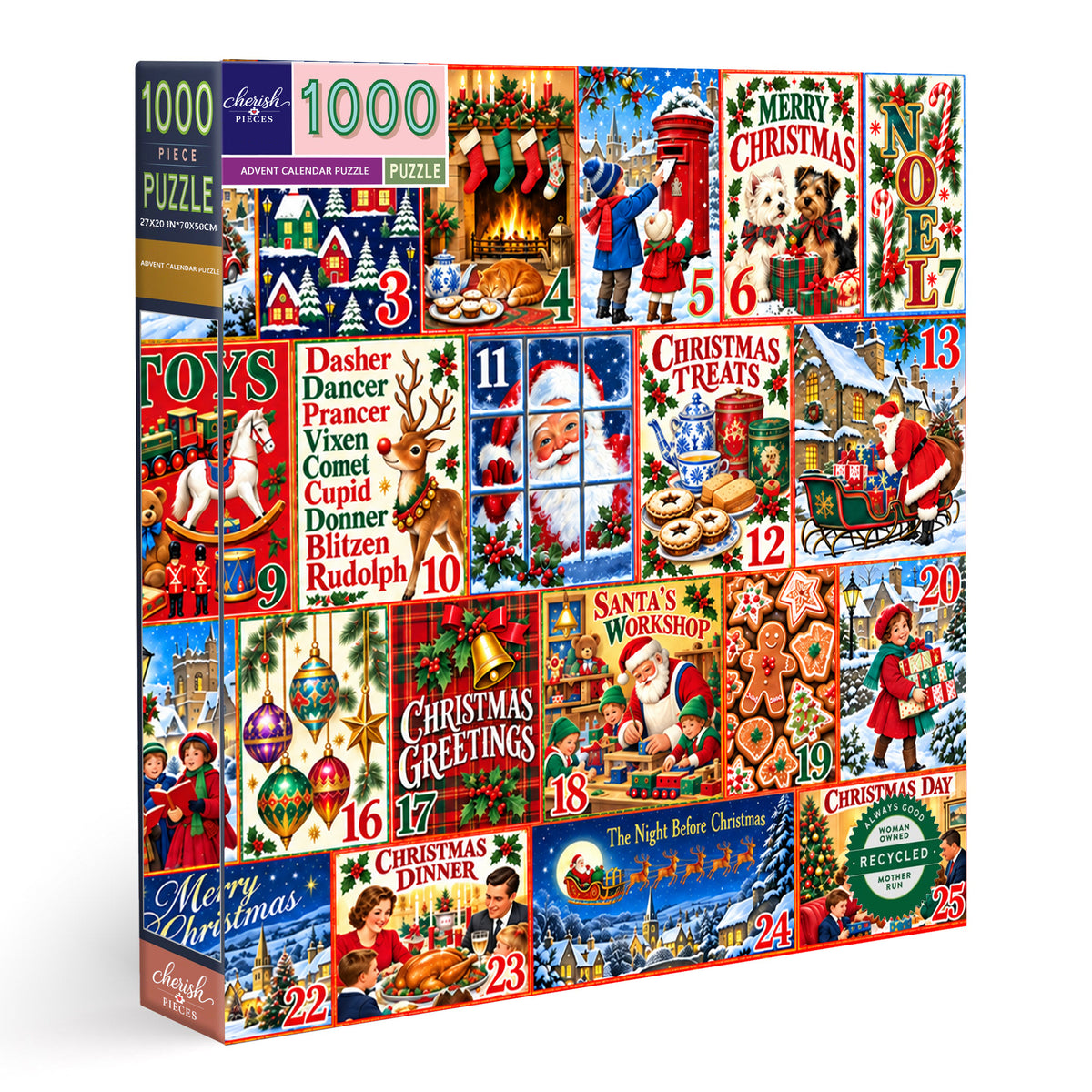 Christmas Calendar - 1000 Piece Jigsaw Puzzle