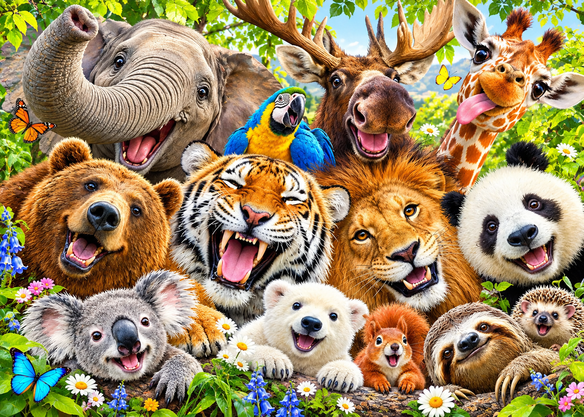 The Wildest Selfie! – Funny Animal Jigsaw Puzzle