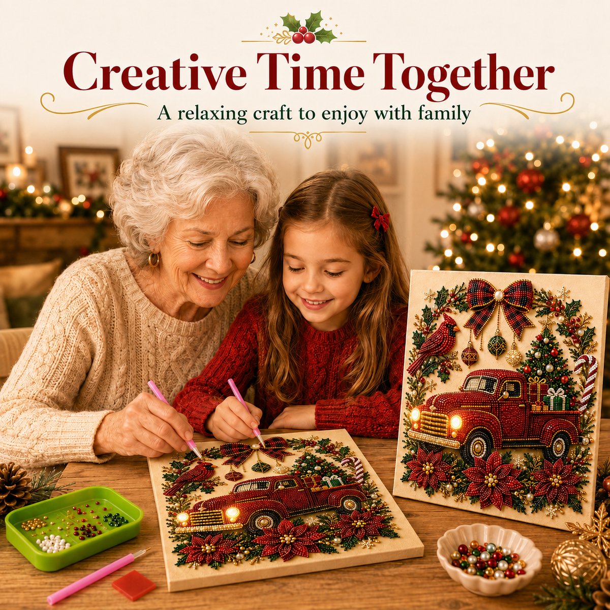 Last day—save 49% instantly! 👻✨ DIY Handmade Christmas Pearl Kit