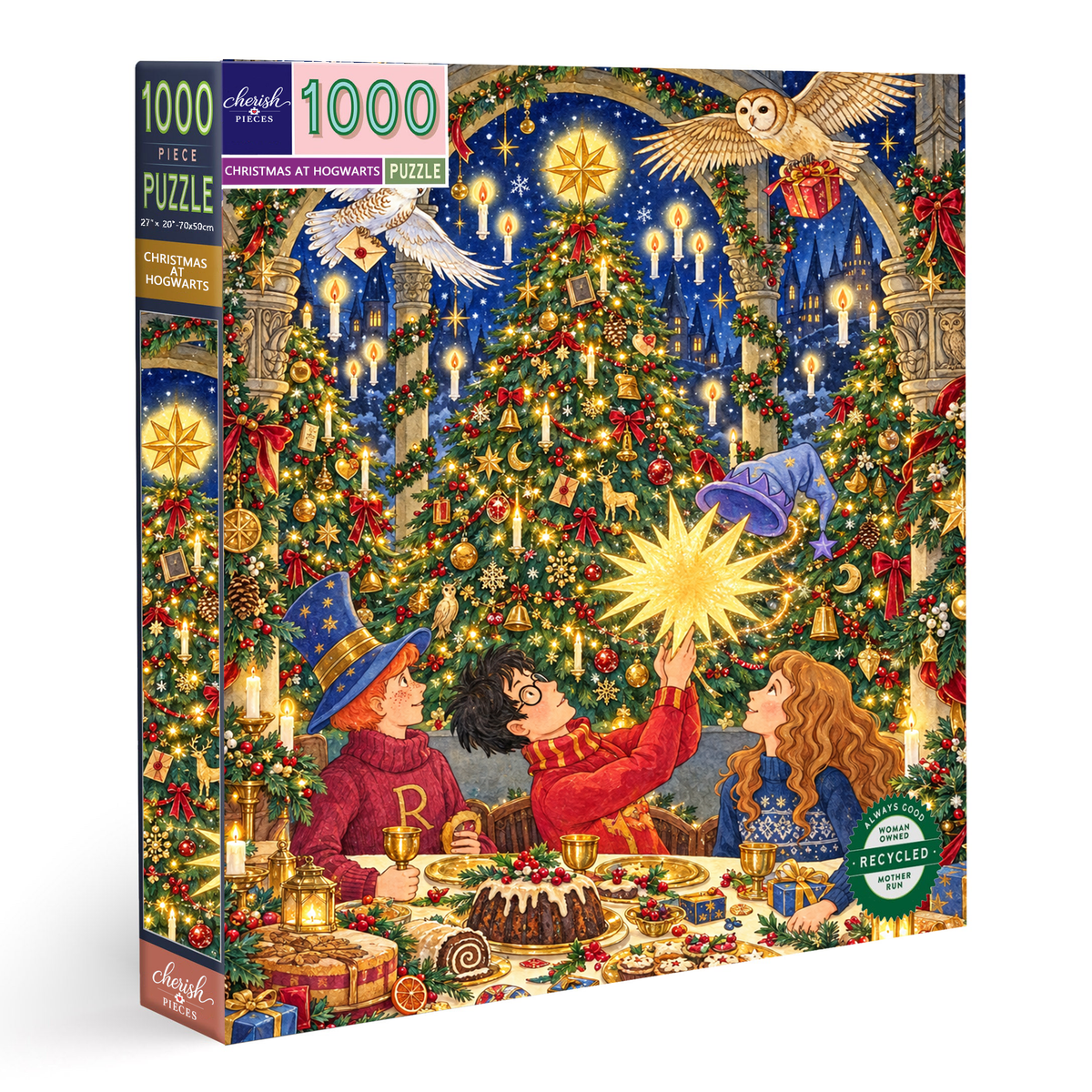 A Magical Christmas at Hogwarts 🎄 – 500/1000 Piece Jigsaw Puzzle