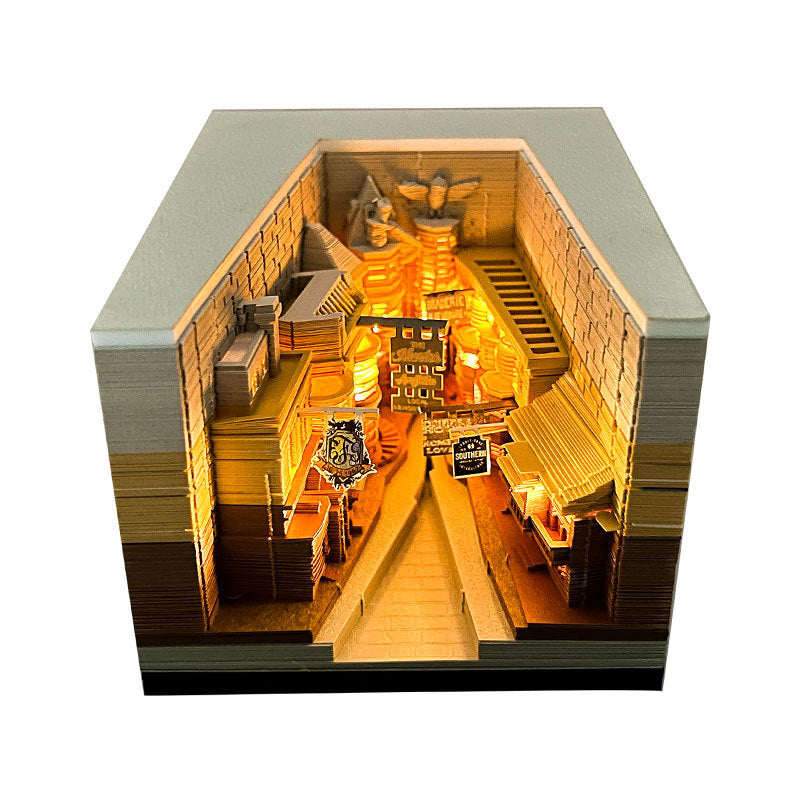 2025 Harry Potter Hogwarts Castle Calendar 3D Art Memo Pad Sticky Notes For Christmas Gift