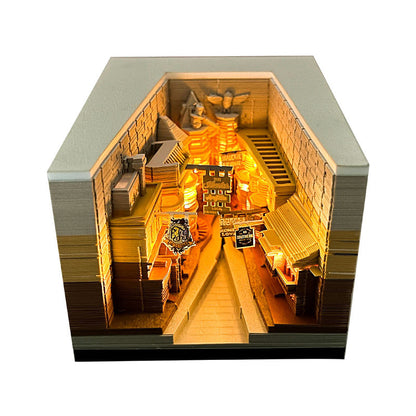 2025 Harry Potter Hogwarts Castle Calendar 3D Art Memo Pad Sticky Notes For Christmas Gift