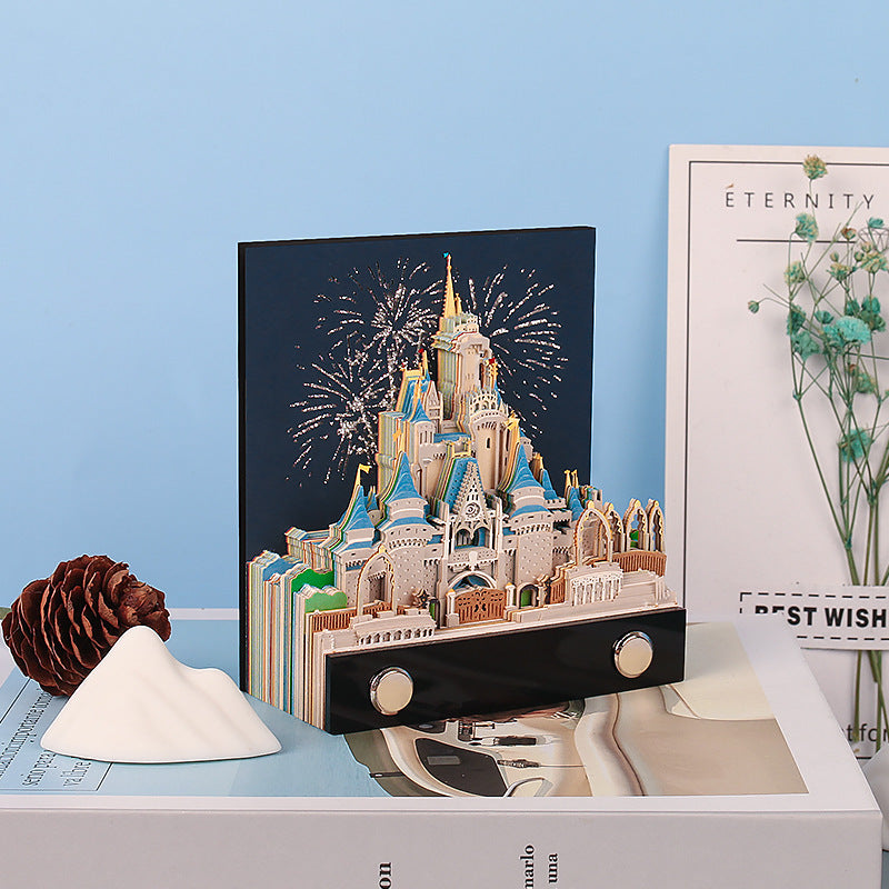2025 Harry Potter Hogwarts Castle Calendar 3D Art Memo Pad Sticky Notes For Christmas Gift