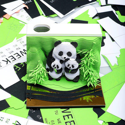 2025 Harry Potter Hogwarts Castle Calendar 3D Art Memo Pad Sticky Notes For Christmas Gift