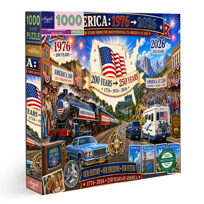 America: 1976 → 2026 – 250th Anniversary Collector’s Puzzle