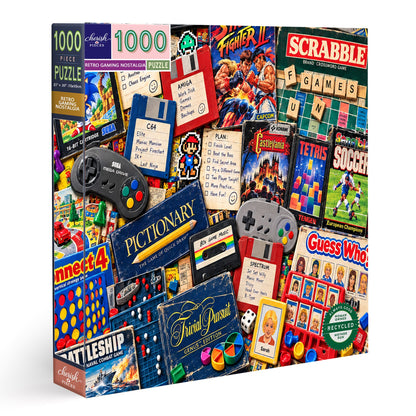 80s & 90s Retro Gaming Nostalgia – 500/1000 Piece Jigsaw Puzzle