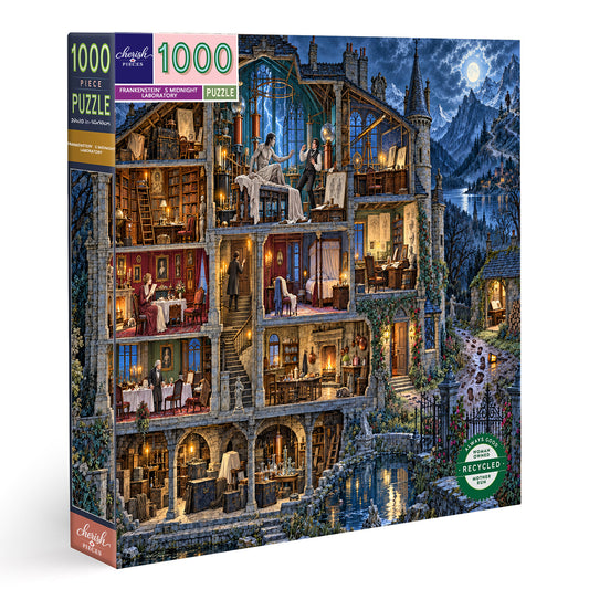 Frankenstein’s Midnight Laboratory-1000-Piece Jigsaw Puzzle