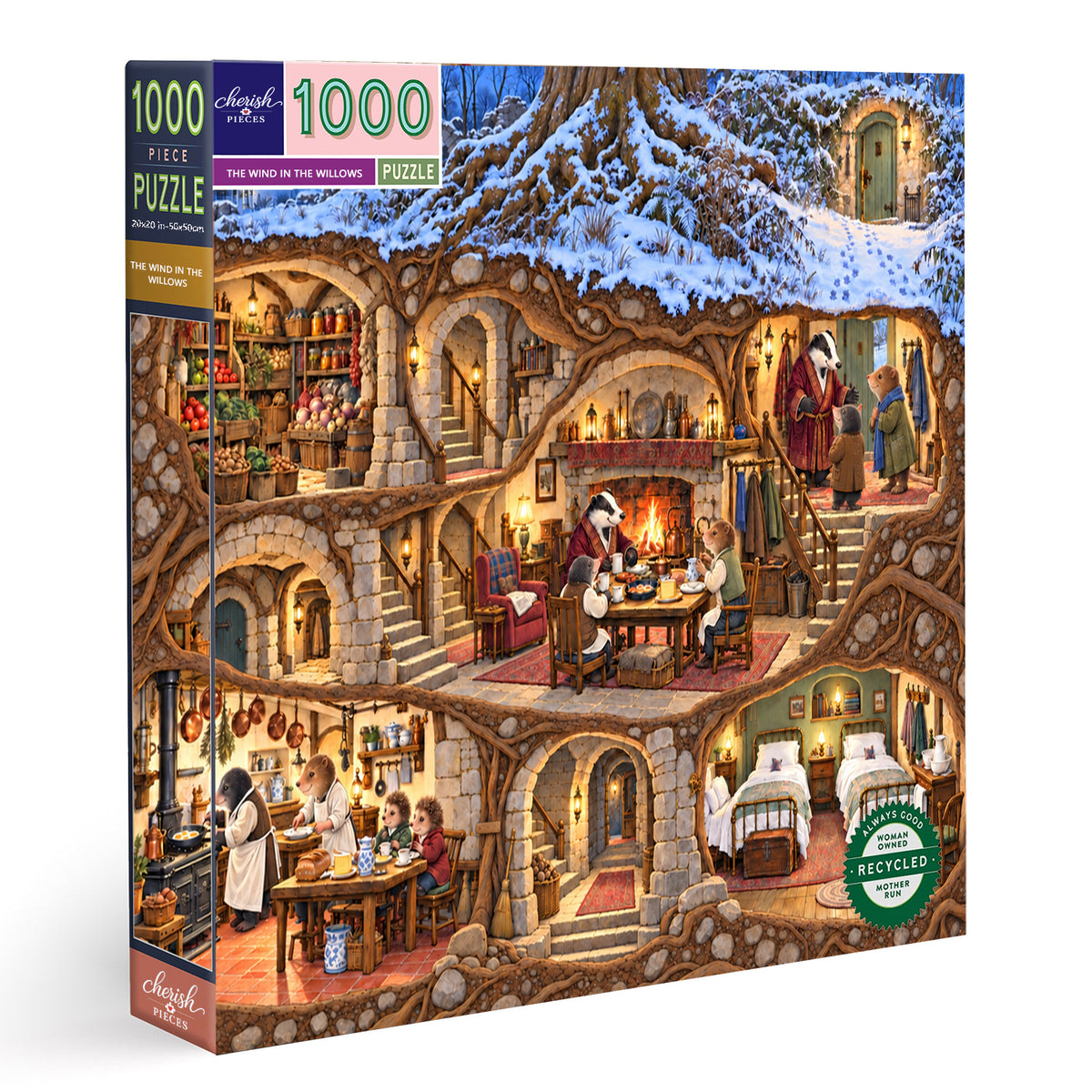 The Wind in the Willows — A Winter Evening at Mr. Badger’s(1000-piece puzzle)