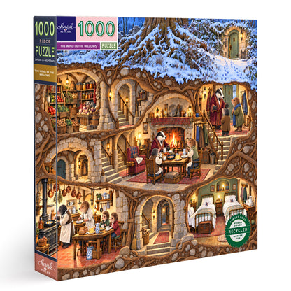 The Wind in the Willows — A Winter Evening at Mr. Badger’s(1000-piece puzzle)