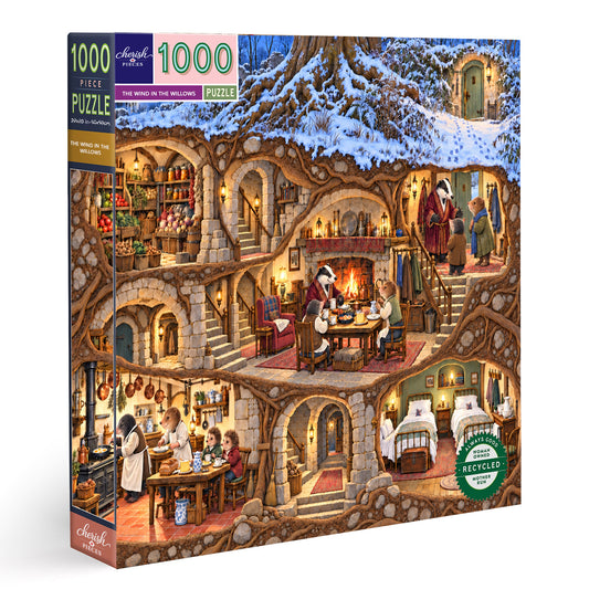 The Wind in the Willows — A Winter Evening at Mr. Badger’s(1000-piece puzzle)