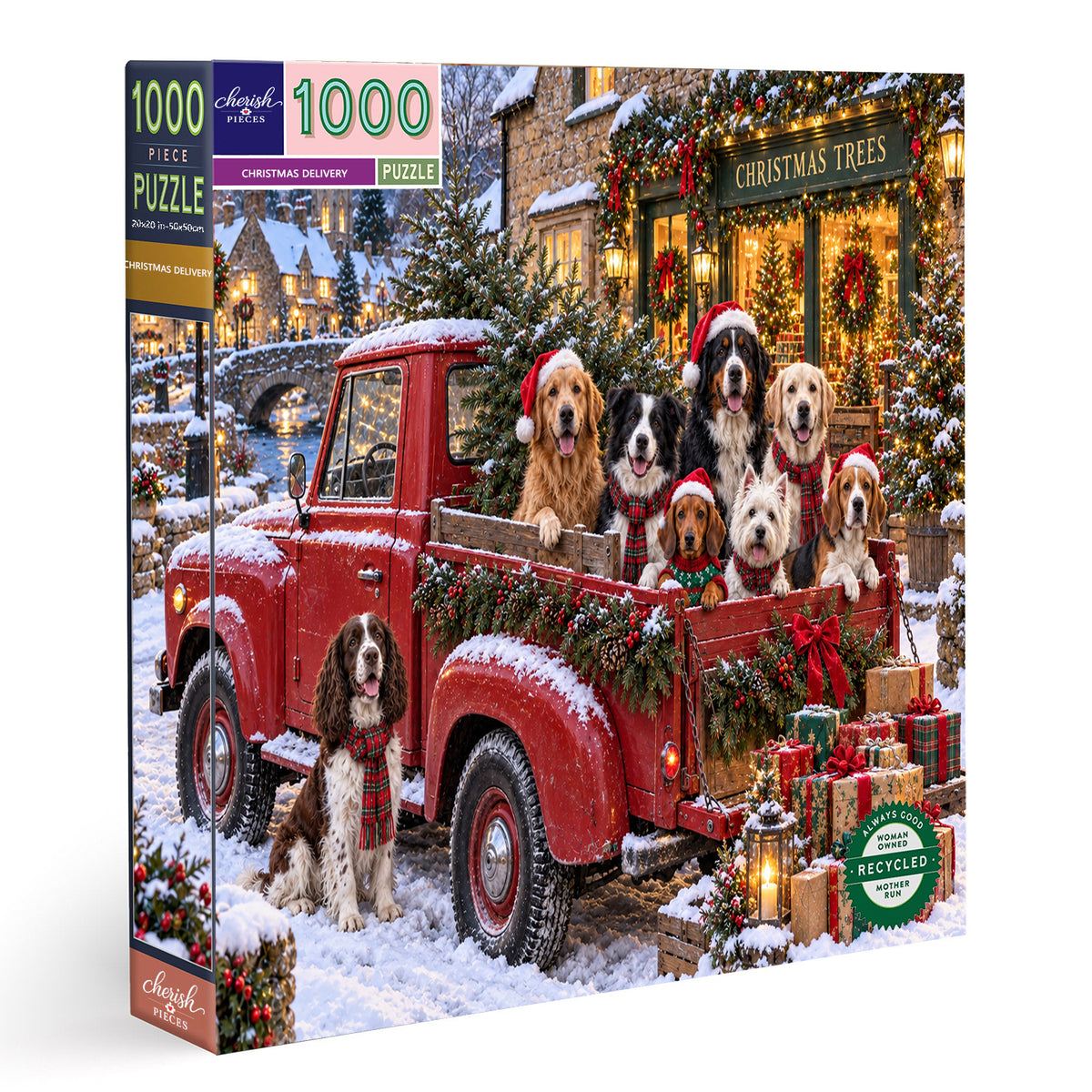 Christmas Puppy Delivery-500/1000-Piece Jigsaw Puzzle