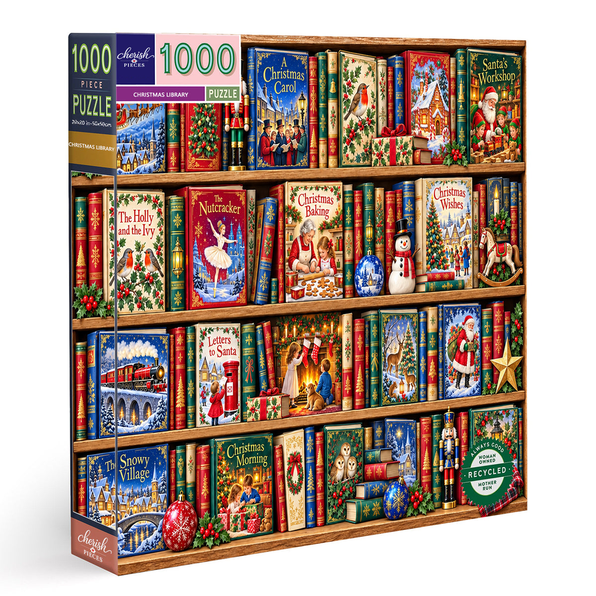 The Christmas Library-1000 Piece Jigsaw Puzzle