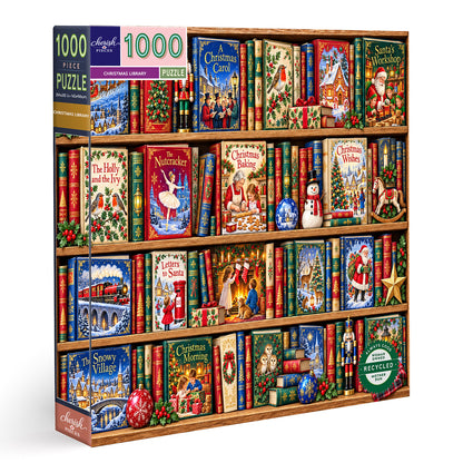 The Christmas Library-1000 Piece Jigsaw Puzzle
