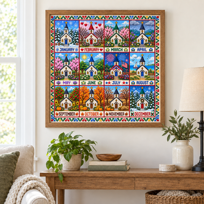 A Year of Blessings Church 1000 Jigsaw Puzzle