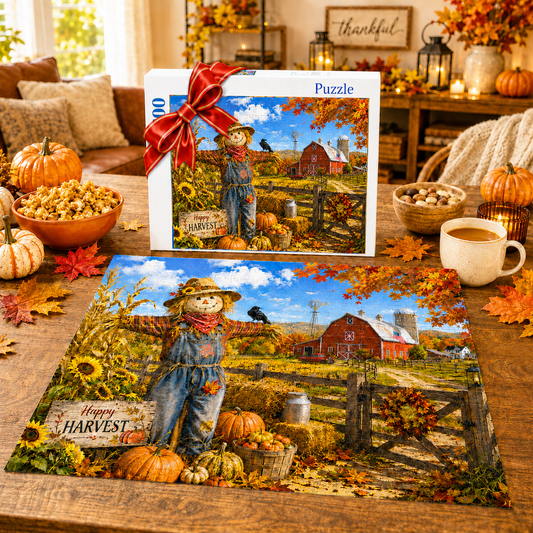 Autumn Harvest Memories Puzzle – 1000 Piece Fall Farm Jigsaw 