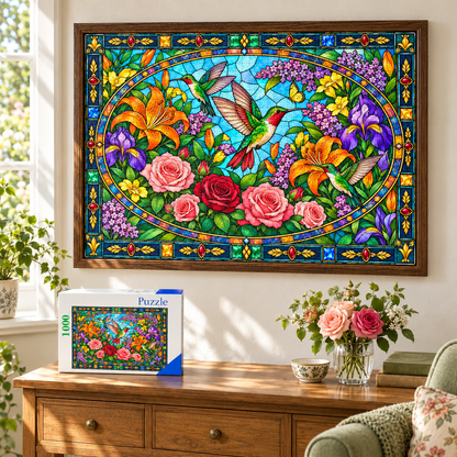 Hummingbird Garden - 500/1000 Piece Puzzle