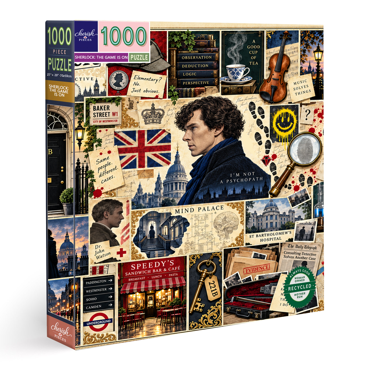 Sherlock: The Game Is On! – 500/1000 Piece Jigsaw Puzzle