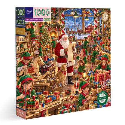 Santa Claus's Gift Workshop 1000-Piece Jigsaw Puzzle