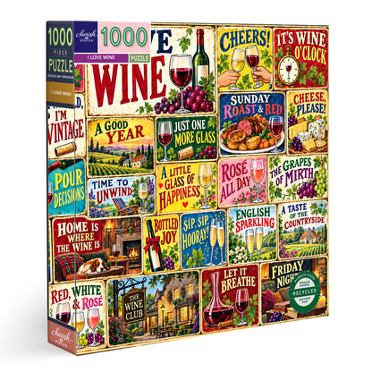 I Love Wine – 1000 Piece Jigsaw Puzzle