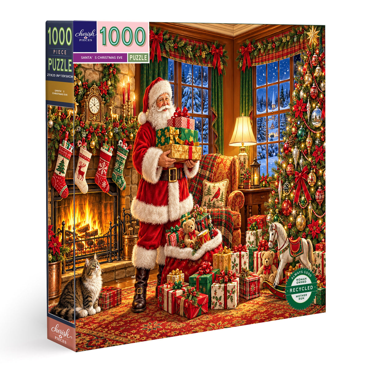 Santa’s Christmas Eve-1000-Piece Jigsaw Puzzle