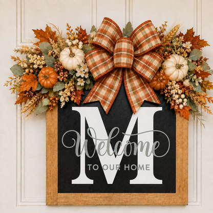 2026 fall - Welcome Front Door Wreath