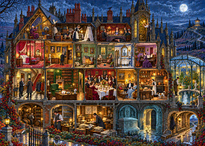 Midnight at Blackthorn Manor – 1000-Piece Gothic Mystery Jigsaw Puzzle