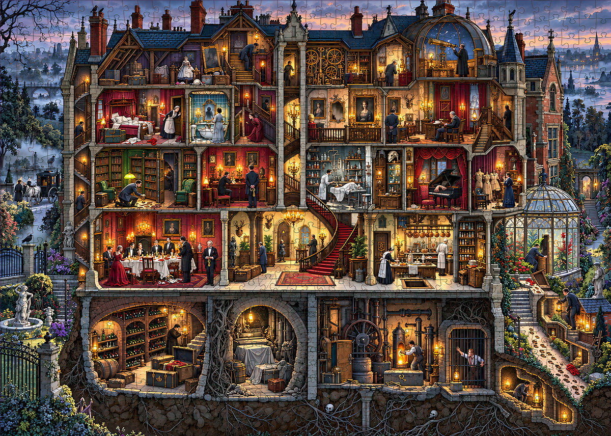 The Missing Guest – 1000-Piece Haunted Manor Jigsaw Puzzle