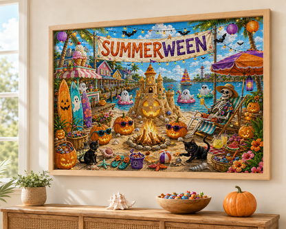 Summerween Beach Party Jigsaw Puzzle
