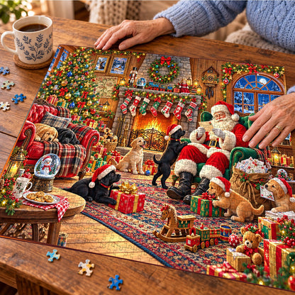 Christmas Puppies - 1000 Piece Jigsaw Puzzle