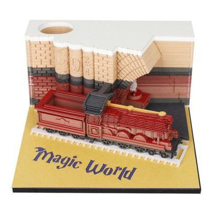2025 Harry Potter Hogwarts Castle Calendar 3D Art Memo Pad Sticky Notes For Christmas Gift