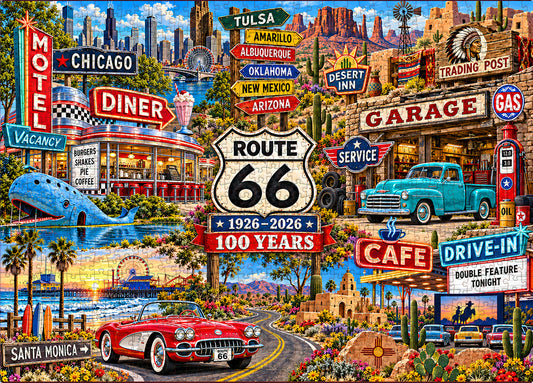 Route 66: A Century of Roadside Memories  Jigsaw Puzzle