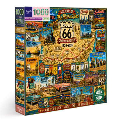 Route 66 Centennial Collector’s Puzzle 100 Years of the Mother Road — 1926–2026