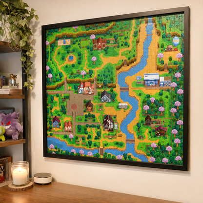 Pelican Town Map Puzzle 1000 pieces - The Puzzle Every Stardew Valley Fan Will Love 🌾