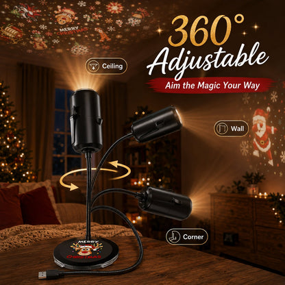 🎄🌟 Christmas Projection Night Light-Plug & Play HD Christmas Projector🎅