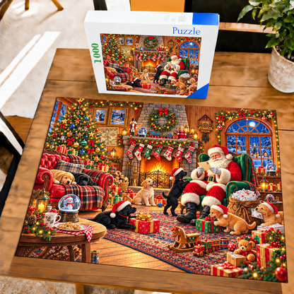 Christmas Puppies - 1000 Piece Jigsaw Puzzle