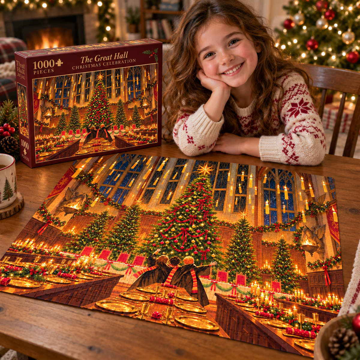 Christmas at Hogwarts!! – 500/1000 Piece Jigsaw Puzzle