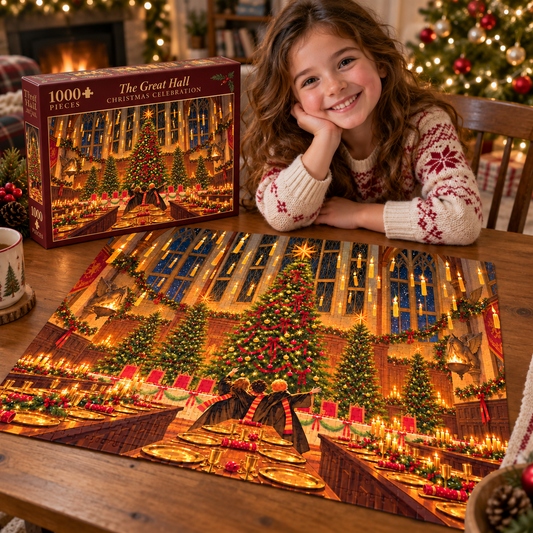 Christmas at Hogwarts!! – 500/1000 Piece Jigsaw Puzzle