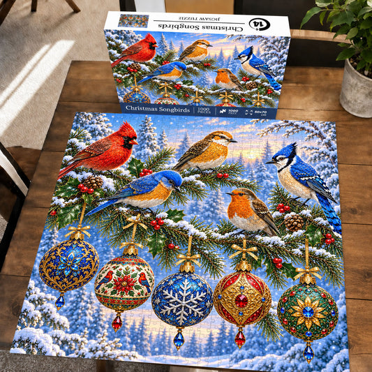 Christmas Songbirds Jigsaw Puzzle 1000 Pieces