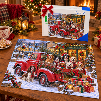Christmas Puppy Delivery-500/1000-Piece Jigsaw Puzzle