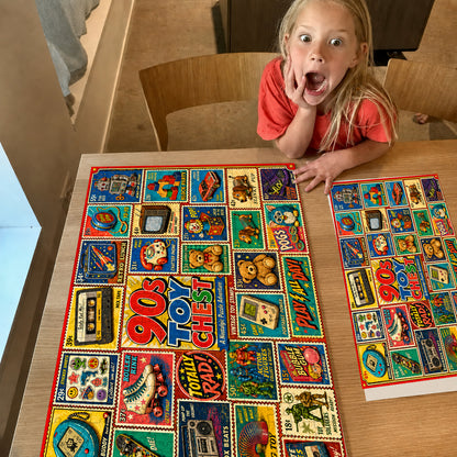90s Toy Chest Nostalgia Puzzle – 500/1000 Pieces