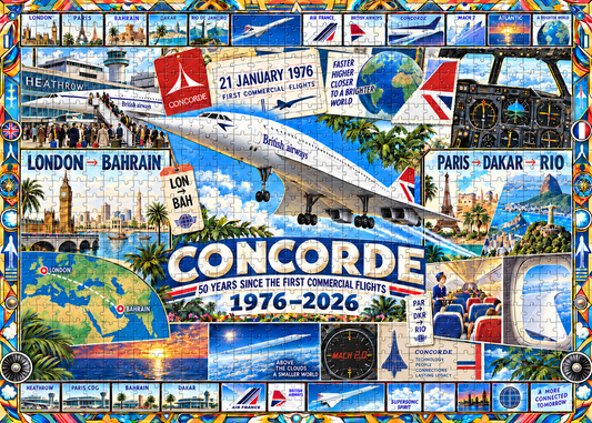 Concorde 1976–2026: 50 Years of Supersonic Flight Puzzle