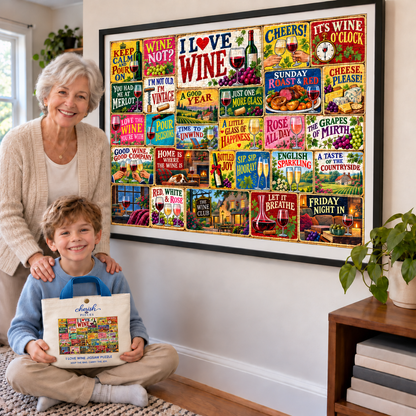 I Love Wine – 1000 Piece Jigsaw Puzzle