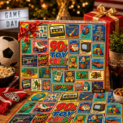 90s Toy Chest Nostalgia Puzzle – 500/1000 Pieces